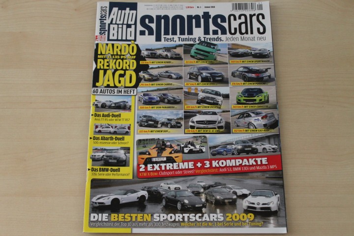 Deckblatt Auto Bild Sportscars (01/2010)